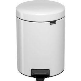 Brabantia Newicon Poubelle à pédale 5,0 L blanc