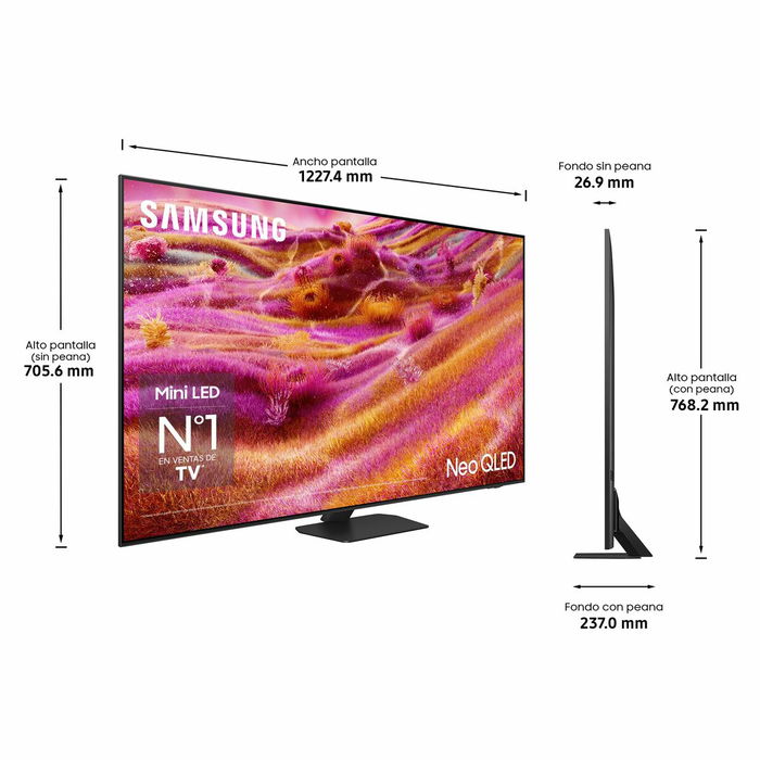 TV intelligente Samsung TQ55QN90FATXXC 55" (55") 4K Ultra HD (4K Ultra HD) HDR Neo QLED (HDR) (Neo QLED) TV intelligente Samsung TQ55QN90FATXXC 55" (55") 4K Ultra HD (4K Ultra HD) HDR Neo QLED (HDR) (Neo QLED)