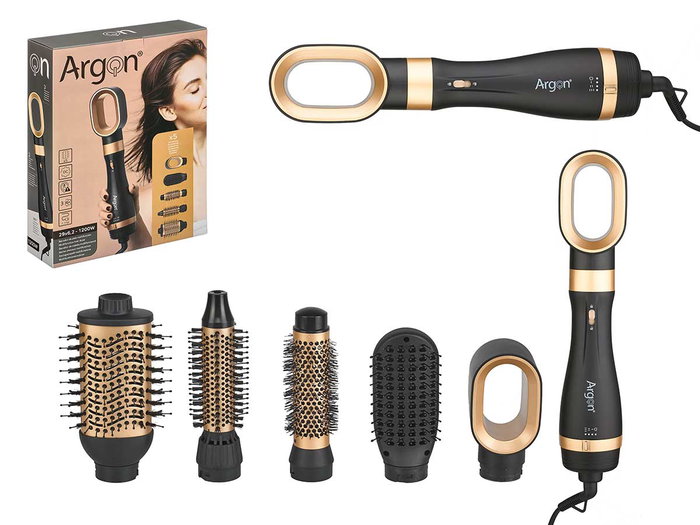 ARGON Séchoir Multifonction 5 Têtes 1200W Negro-Oro ARGON Séchoir Multifonction 5 Têtes 1200W Negro-Oro