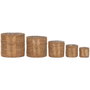 Home ESPRIT Set de pots de fleurs Esprit Naturel Fibre naturelle