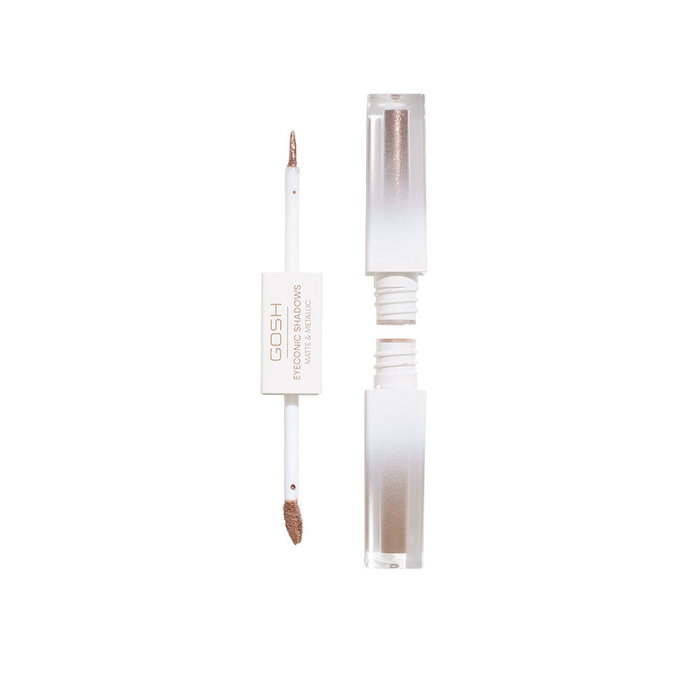 Gosh Eyeconic Shadows - Fard à paupières liquide fini mat et métallique, 002 Impertinent, 2 ml - Maquillage yeux