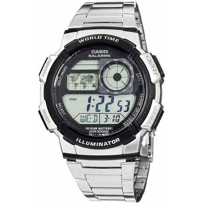 Montre Homme Casio AE-1000WD-1AVEF Numérique Acrylique Noir Gris Argenté (Ø 45 mm) Montre Homme Casio AE-1000WD-1AVEF Numérique Acrylique Noir Gris Argenté (Ø 45 mm)