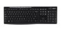 Logitech K270 Clavier sans fil AZERTY français avec récepteur Unifying USB, pavé numérique, 8 touches de raccourci, résistant aux éclaboussures