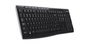 Logitech K270 Clavier sans fil AZERTY français avec récepteur Unifying USB, pavé numérique, 8 touches de raccourci, résistant aux éclaboussures