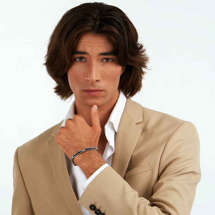 Bracelet Homme Maserati JM523AVD33 Acier inoxydable 21,5 cm