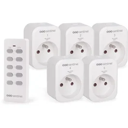 Scs Sentinel ControlPower x5 - Pack de 5 prises avec 1 télécommande