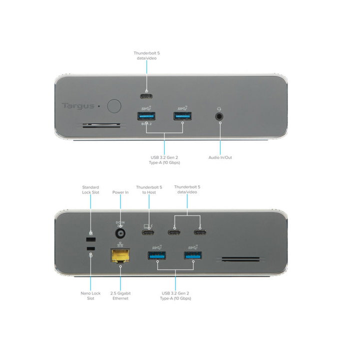 Targus Docking station EcoSmart 10 en 1 Thunderbolt 5 Targus Docking station EcoSmart 10 en 1 Thunderbolt 5