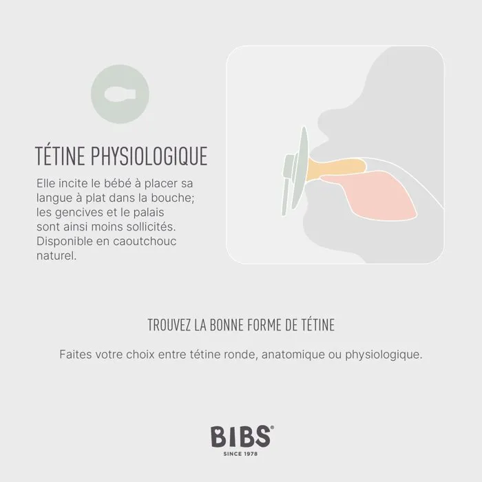 Bibs Pack de 4 sucettes Supreme symétriques T1, Caoutchouc naturel, Ivory Vanilla Blush Woodchuck