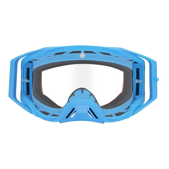 SPY Foundation Speedway Matte Blue - Clear 158/00/40, Lunettes de moto unisexe, Bleu/Transparent