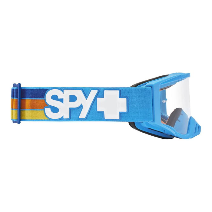 SPY Foundation Speedway Matte Blue - Clear 158/00/40, Lunettes de moto unisexe, Bleu/Transparent