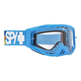 SPY Foundation Speedway Matte Blue - Clear 158/00/40, Lunettes de moto unisexe, Bleu/Transparent