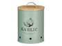 Kinvara Pot pour Ail avec Couvercle Bambou 11x17x11 cm Vert Menthe (Set de 12)