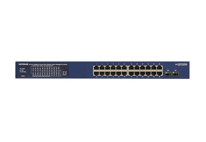 Netgear Commutateur réseau Smart Switch 24 ports Gigabit PoE+ (190W) avec 2 ports SFP et gestion à distance/cloud
