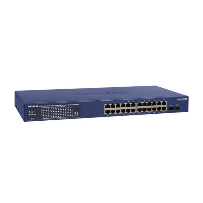 Netgear GS724TP-300EUS Smart Switch 24 ports PoE+ et 2 ports SFP Netgear GS724TP-300EUS Smart Switch 24 ports PoE+ et 2 ports SFP