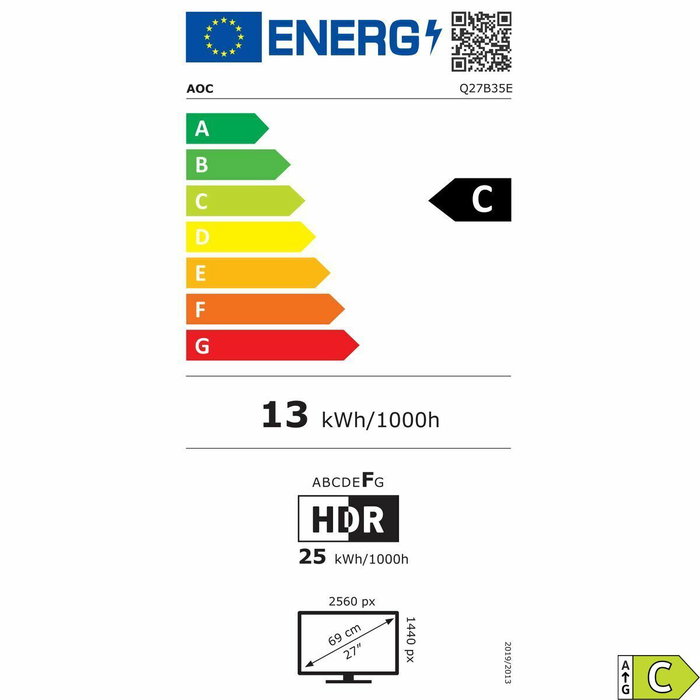 Monitor Gaming AOC Q27B35E Quad HD 27"