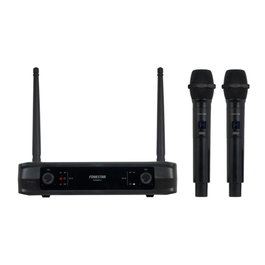 Fonestar Sonair Système Micro UHF Double Sans Fil 2 Micros Main UHF Récepteur Inclus