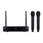 Fonestar Sonair Système Micro UHF Double Sans Fil 2 Micros Main UHF Récepteur Inclus