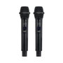 Fonestar Sonair Système Micro UHF Double Sans Fil 2 Micros Main UHF Récepteur Inclus