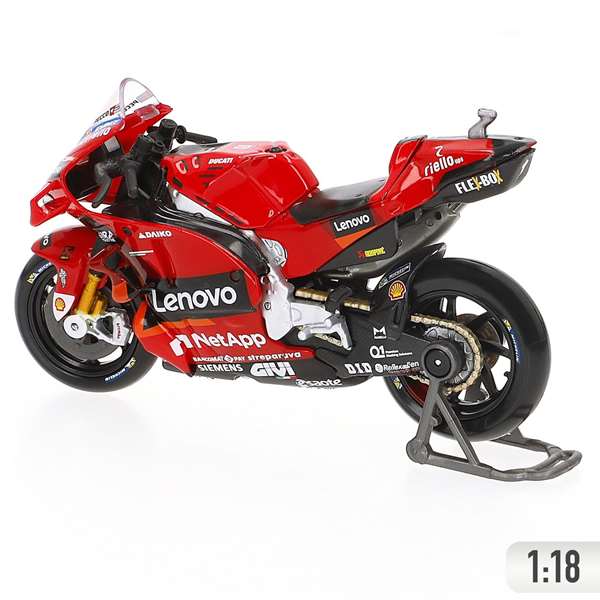 Maisto Moto de Metal MotoGP 2023 Ducati Lenovo #1 Bagnai Échelle 1:18