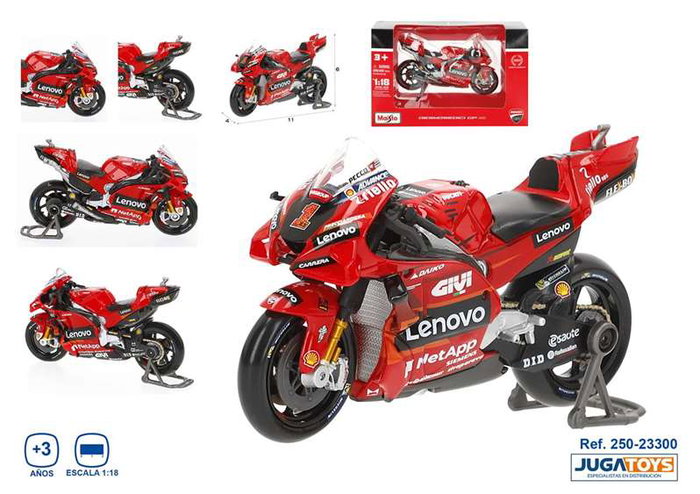Maisto Moto de Metal MotoGP 2023 Ducati Lenovo #1 Bagnai Échelle 1:18