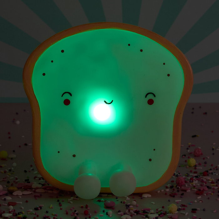 The Concept Factory Lampe de nuit kawaii tartine changeant de couleur The Concept Factory Lampe de nuit kawaii tartine changeant de couleur