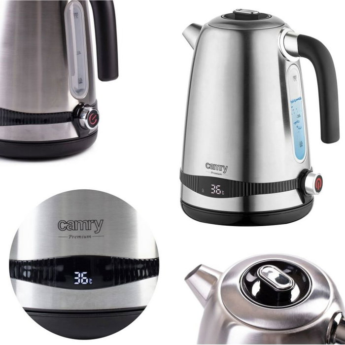 Bouilloire Adler CR 1291 Argenté Acier inoxydable 2200 W 1,7 L Bouilloire Adler CR 1291 Argenté Acier inoxydable 2200 W 1,7 L