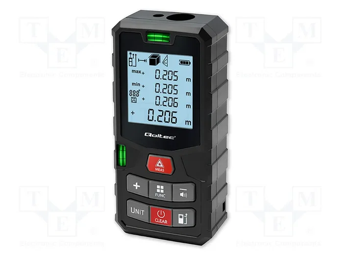 QOLTEC Télémètre Laser LCD avec portée jusqu'à 120m QOLTEC Télémètre Laser LCD avec portée jusqu'à 120m