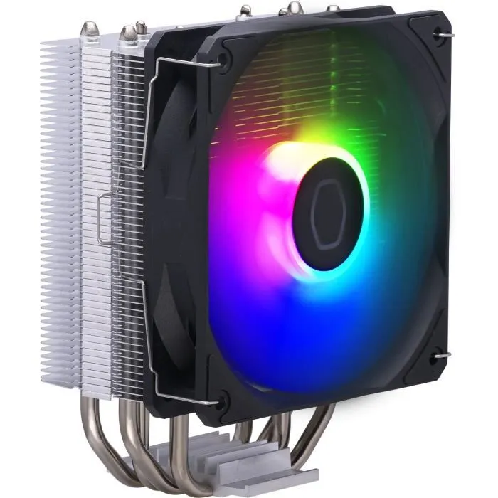Cooler Master Hyper 212 Spectrum V3 Ventirad CPU - Refroidissement ARGB, 4 caloducs cuivre, ventilateur PWM 120mm, compatible Intel LGA 1700/AM5 Cooler Master Hyper 212 Spectrum V3 Ventirad CPU - Refroidissement ARGB, 4 caloducs cuivre, ventilateur PWM 120mm, compatible Intel LGA 1700/AM5