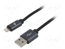 GEMBIRD Câble USB 2.0 Cablexpert USB-A vers Apple Lightning, 1,8m, noir