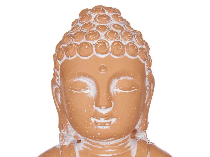 Ibergarden Bouddha Terracota 22 cm en ciment couleur marron - Décoration extérieure (Set de 6)