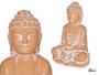Ibergarden Bouddha Terracota 22 cm en ciment couleur marron - Décoration extérieure (Set de 6)