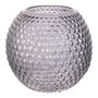 Home Deco Factory Vase DOLIA Gris avec Effet Bulles en Verre
