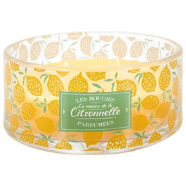 Home Deco Factory Bougie Citronnelle 4 mèches