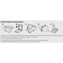 Petsafe Litière à cristaux Premium Scoopfree - Recharge antiodorante pour bac à litière automatique, jusqu'à 4 semaines d'autonomie