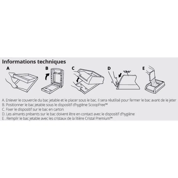 Petsafe Litière à cristaux Premium Scoopfree - Recharge antiodorante pour bac à litière automatique, jusqu'à 4 semaines d'autonomie