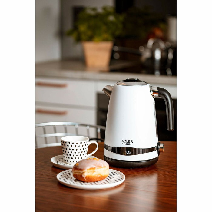 Adler Bouilloire Blanc Acier inoxydable 1,7 L Adler Bouilloire Blanc Acier inoxydable 1,7 L