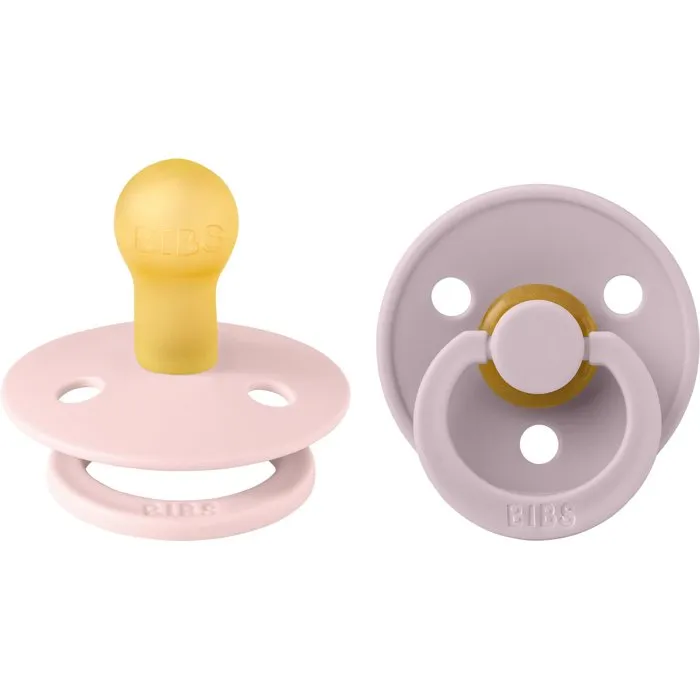 BIBS Sucette Colour Blossom Dusty Lilac, Embout rond, Pack de 2 BIBS Sucette Colour Blossom Dusty Lilac, Embout rond, Pack de 2