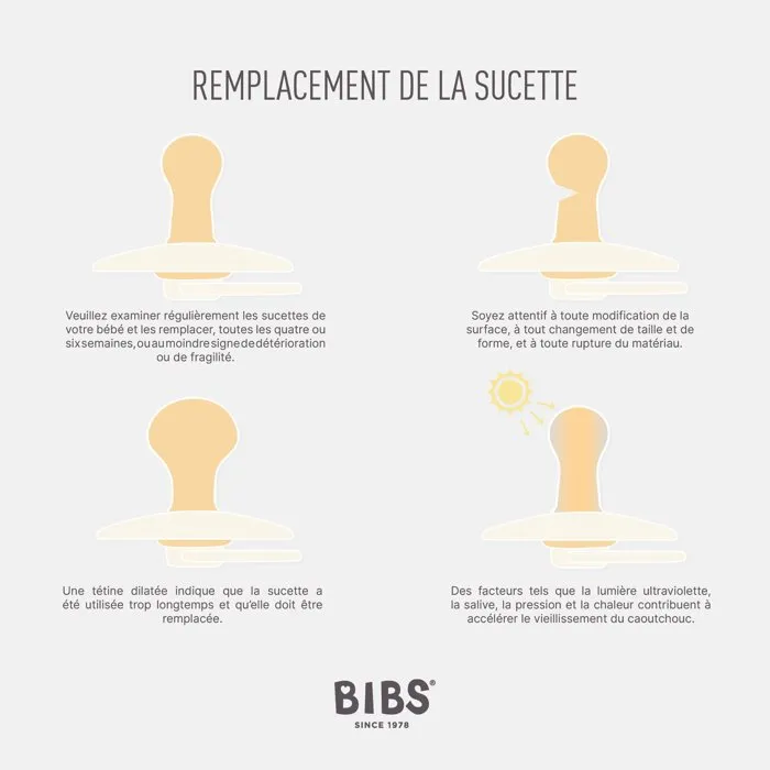 BIBS Sucette Colour Blossom Dusty Lilac, Embout rond, Pack de 2 BIBS Sucette Colour Blossom Dusty Lilac, Embout rond, Pack de 2