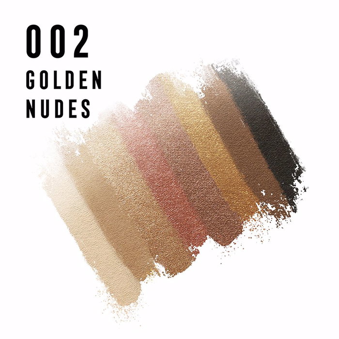 Max Factor MASTERPIECE NUDE PALETTE Golden Nudes - Palette de fards à paupières nude, 8 teintes, finitions mates, satinées et brillantes - 1 palette