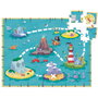 Goula Puzzle XXL Thème Pirates - 48 Pièces Extra-Larges avec Illustrations et Carte au Trésor - À partir de 3 ans