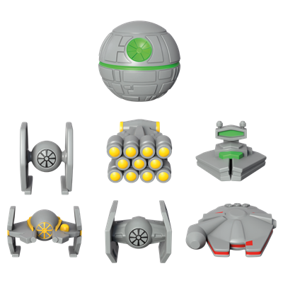 Asmodee Jeu de société Star Wars Super Teams - Course stratégique et sabotage avec figurines 3D X-Wing, Millennium Falcon Asmodee Jeu de société Star Wars Super Teams - Course stratégique et sabotage avec figurines 3D X-Wing, Millennium Falcon