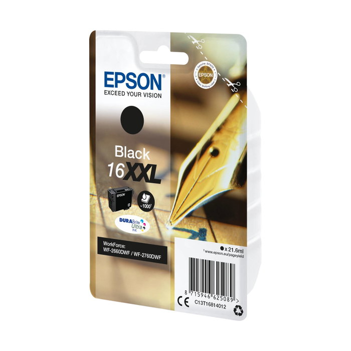 Epson Cartouche d'encre 16XXL noir DURABrite Ultra T1681 C13T16814012