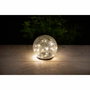 Galix Sphère solaire effet verre brisé Ø 15cm - 25 LED blanches