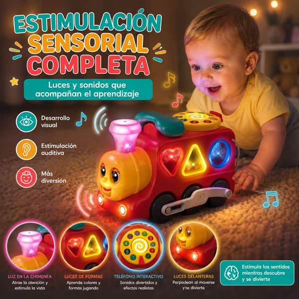 Hola Tren teléfono actividades infantiles 3 en 1 avec sons et lumières