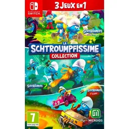 Microids La Schtroumpfissime Collection (3 Jeux en 1) - Jeu de compilation pour Nintendo Switch : Mission Malfeuille, Kart, Expérience