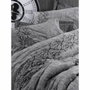 BigBuy Home Parure de couette Gris Rayures 220 x 240 cm