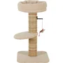 Zolux Arbre à Chat Boreal - Griffoir en Sisal, Jouet Souris avec Herbe à Chat, Couchage Déhoussable, Structure Stable (70 cm, Beige) - Pour Chats jusqu'à 5 kg
