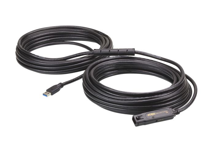 Aten Câble d'extension USB 3.2 Gen1 UE3315A 15 m, pour périphériques USB, jusqu'à 5 Gbit/s, rétrocompatible USB 2.0 Aten Câble d'extension USB 3.2 Gen1 UE3315A 15 m, pour périphériques USB, jusqu'à 5 Gbit/s, rétrocompatible USB 2.0