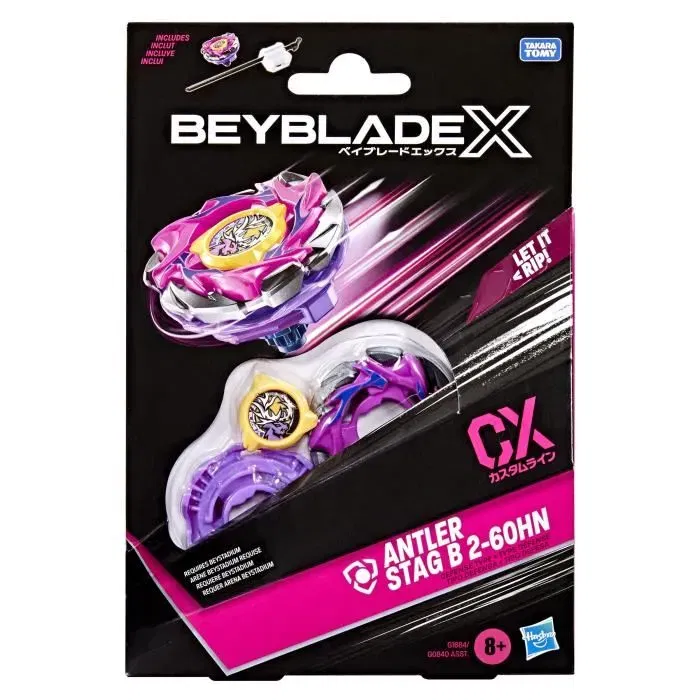 Beyblade X Starter Pack Antler Stag B-2-60HN CX - Toupie Takara Tomy Type Défense pour Compétition - Dès 8 ans Beyblade X Starter Pack Antler Stag B-2-60HN CX - Toupie Takara Tomy Type Défense pour Compétition - Dès 8 ans
