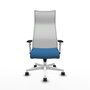 Piqueras y Crespo Chaise de Bureau Albacete Bleu Clair et Blanc